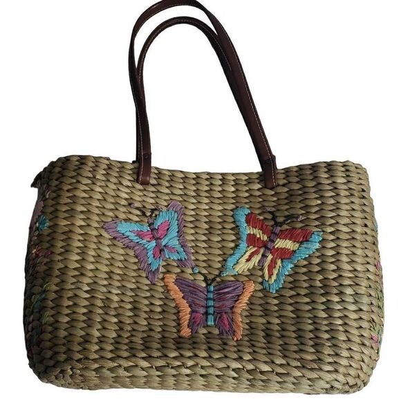 Butterfly Corn Husk Butterfly Bag - Picture 1 of 16